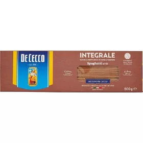   De Cecco Vollkorn Nr. 12 Spaghetti 500g – Italienische Pasta oder Reis Zutat für mediterrane Küche