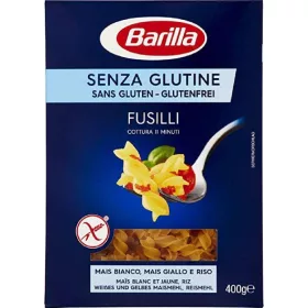   Barillaglutenfreie Fusilli 400g – Italienische Pasta oder Reis Zutat für mediterrane Küche