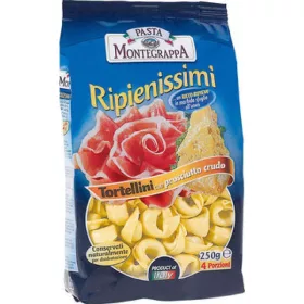   Montegappa-Schinken-Tortellini-Beutel 250g – Italienische Pasta oder Reis Zutat für mediterrane Küche