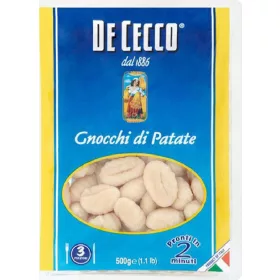   De Cecco Kartoffelgnocchi 500g – Italienische Pasta oder Reis Zutat für mediterrane Küche