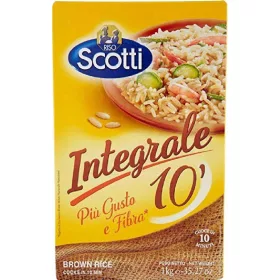   Scotti-Braunreis 1 kg – Italienische Pasta oder Reis Zutat für mediterrane Küche