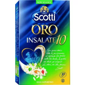   Scotti Oro Parboiled Salatreis in einer Box 1kg – Italienische Pasta oder Reis Zutat für mediterrane Küche