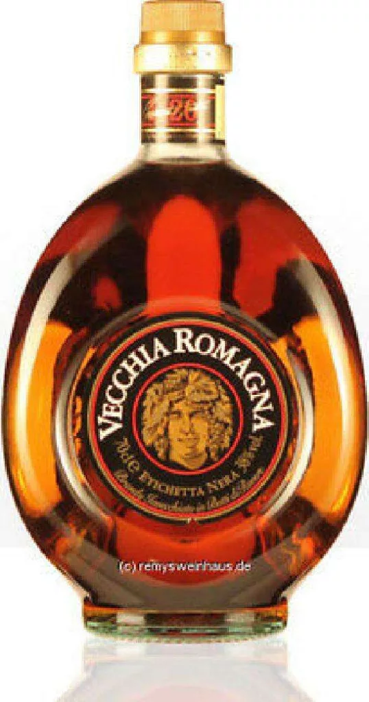 Vecchia Romagna Schwarzes Etikett Brandy 40% 70 cl
