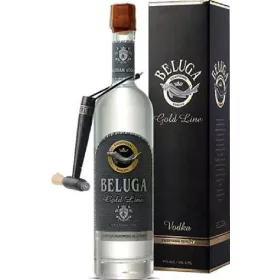  Beluga Gold Line Wodka in Lederetui 70 cl – Alkoholisches Getränk Spirituose oder Likör für Genussmomente