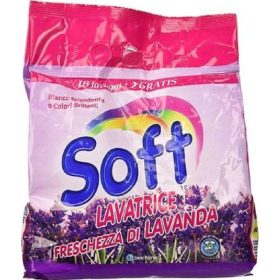   Soft Waschpulver 22 Waschladungen Lavendel 1100g – Leistungsstarkes Waschmittel für saubere und frische Wäsche