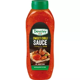   Develey Süße Chili-Sauce 875ml (Squeeze) Premium Tomatensauce / Pesto – Mediterrane Küche Sauce