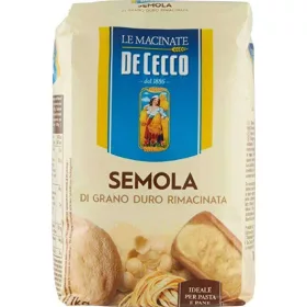   De Cecco Hartweizengrieß (recycelt) 1 kg Premium Flour Bread or Baking Ingredient – Ideal for Baking