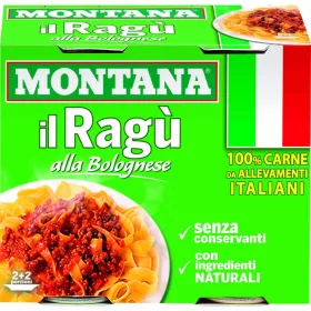   Montana Ragu 180x2 Bolognese 360g Premium Tomatensauce / Pesto – Mediterrane Küche Sauce