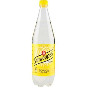   Schweppes Tonic 1 l PET - Refreshing Soft Drink for Meals & Parties