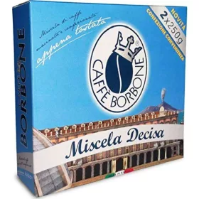   Borbone Caffe Miscela Decisa 2 x 250g – Tee Kaffee oder Zuckerprodukt für Frühstück und Heißgetränke