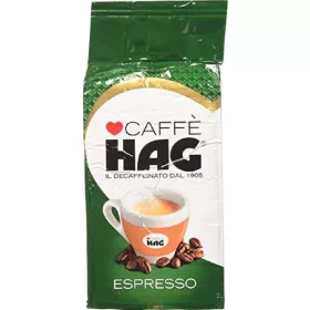   Hag Espresso entkoffeiniert, 250g – Tee Kaffee oder Zuckerprodukt für Frühstück und Heißgetränke