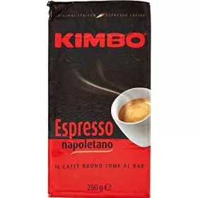   Kimbo Espresso Napoletano, 250g – Tee Kaffee oder Zuckerprodukt für Frühstück und Heißgetränke