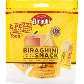   Biraghi Biraghini Snackwürfel 100g - Milchprodukt für Küche, Frühstück & täglichen Genuss