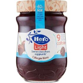   Hero Light Schwarzkirschmarmelade imglas 280g Honig oder Fruchtaufstrich – Frühstück Brotaufstrich Süßer Genuss