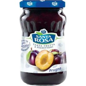   Santa Rosa Pflaumenmarmelade imglas 350g Honig oder Fruchtaufstrich – Frühstück Brotaufstrich Süßer Genuss