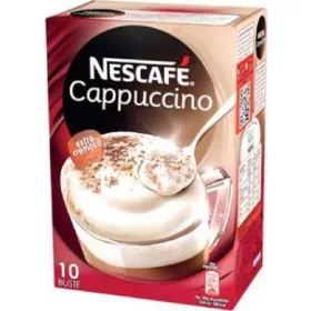   Nescafé Cappuccino 10 Beutel 140g – Tee Kaffee oder Zuckerprodukt für Frühstück und Heißgetränke