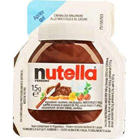   Ferrero Nutella, 6 x 15g, Schale, 90g Honig oder Fruchtaufstrich – Frühstück Brotaufstrich Süßer Genuss