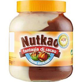   Nutkao Zweifarbige Fantasiecreme imglas 400g Honig oder Fruchtaufstrich – Frühstück Brotaufstrich Süßer Genuss