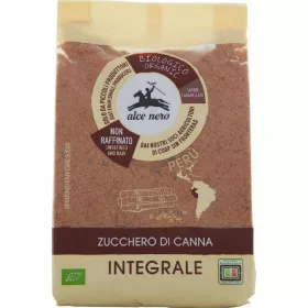  Alce Nero Bio-Rohrzucker Peru 500g – Tee Kaffee oder Zuckerprodukt für Frühstück und Heißgetränke