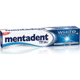   Mentadent White System Zahnpasta, 75ml Tube – Premium Personal Care Product for Daily Hygiene