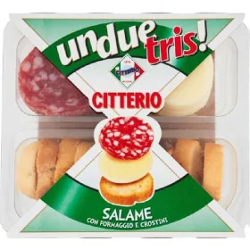   Unduetris Citterio Salami 100g – Süße oder salzige Snacks für unterwegs und Genussmomente
