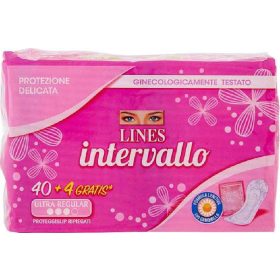   Lines Interval X40 + 4 Folded 44 Stück – Premium Personal Care Product for Daily Hygiene