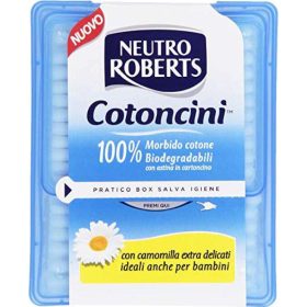   Neutro Roberts Biologisch abbaubare Wattestäbchen, 260 Stück – Premium Personal Care Product for Daily Hygiene