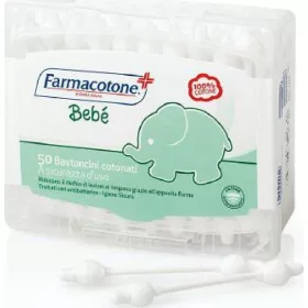   Farmacotone Baby Wattestäbchen Ohren (50 Stück) Baby Cotton Buds Hygienic Care