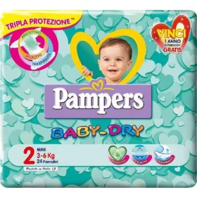   Pampers Baby Dry Downcount Mini 24 Stück Premium Baby Diapers High Absorbency Comfortable Protection