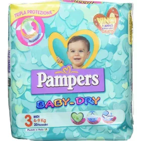   Pampers Baby Dry Downcount Midi 20 Stück Premium Baby Diapers High Absorbency Comfortable Protection