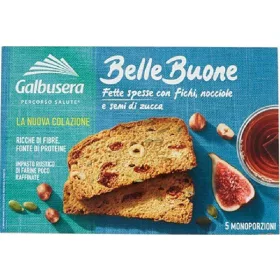   Galbusera Belle Buone Feigen- und Haselnussfleisch, 200g – Süße oder salzige Snacks für unterwegs und Genussmomente