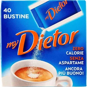   Dietor 40 Beutel, 32g – Tee Kaffee oder Zuckerprodukt für Frühstück und Heißgetränke