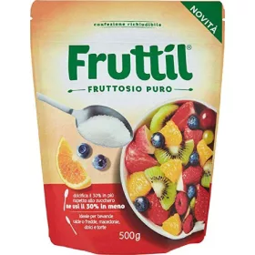   Fruttil Reine Fruktose, 500g – Tee Kaffee oder Zuckerprodukt für Frühstück und Heißgetränke