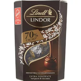   Lindt Lindor 70 % Zartbitterpralinen 200g – Süße oder salzige Snacks für unterwegs und Genussmomente