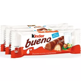   Kinder Bueno T3 Ferrero 3 x 43g – Süße oder salzige Snacks für unterwegs und Genussmomente