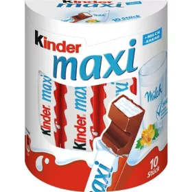   Kinder Maxi X10 Ferrero 210g – Süße oder salzige Snacks für unterwegs und Genussmomente