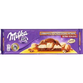   Milka Schokolade Karamell-Haselnuss 300g – Süße oder salzige Snacks für unterwegs und Genussmomente