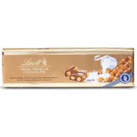   Lindtgold Premium Milchschokolade Haselnuss, 300g – Süße oder salzige Snacks für unterwegs und Genussmomente