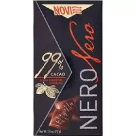   Novi Nero 99 % Schokolade 75g – Süße oder salzige Snacks für unterwegs und Genussmomente