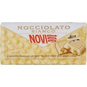  Novi Nero Weiße Haselnussriegel 130g – Süße oder salzige Snacks für unterwegs und Genussmomente