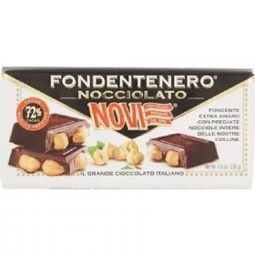   Novi Nero Dark Haselnuss Schwarz 130g – Süße oder salzige Snacks für unterwegs und Genussmomente