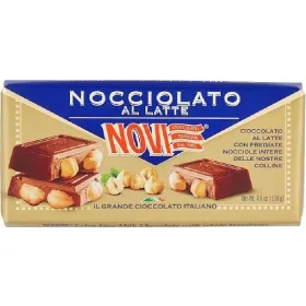   Novi Nero Milch-Haselnussriegel 130g – Süße oder salzige Snacks für unterwegs und Genussmomente