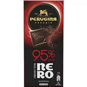   Perugina Nero Zartbitterschokolade (95 % Kakaoanteil) 85g – Süße oder salzige Snacks für unterwegs und Genussmomente