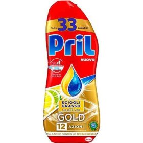   Pril Geschirrspülgel Gold Zitrone 650 ml – Effective Dishwashing Liquid for Sparkling Clean Dishes