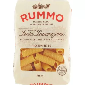   Rummo 50 Rigatoni 500g – Italienische Pasta oder Reis Zutat für mediterrane Küche
