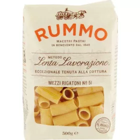   Rummo 51 Mezzi Rigatoni 500g – Italienische Pasta oder Reis Zutat für mediterrane Küche