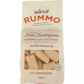   Rummo-Spezialität 150 Paccheri Rigati 500g – Italienische Pasta oder Reis Zutat für mediterrane Küche