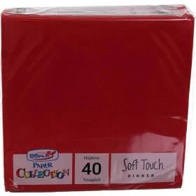   Dopla Servietten Rot 2-lagig 40 Stück – Praktisches Küchenprodukt für Haushalt und Küche