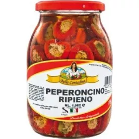   Mit Thunfischgefüllte Paprikaschoten von Bella Contadina 580g – Canned Legumes or Vegetables for Salads, Soups and Everyday Cooking