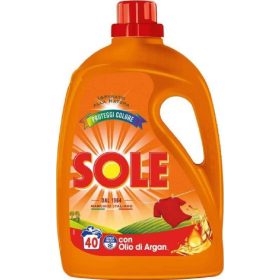   Sole Waschmittel Farbschutz mit Arganöl 2 L – Powerful Laundry Detergent for Fresh and Clean Clothes